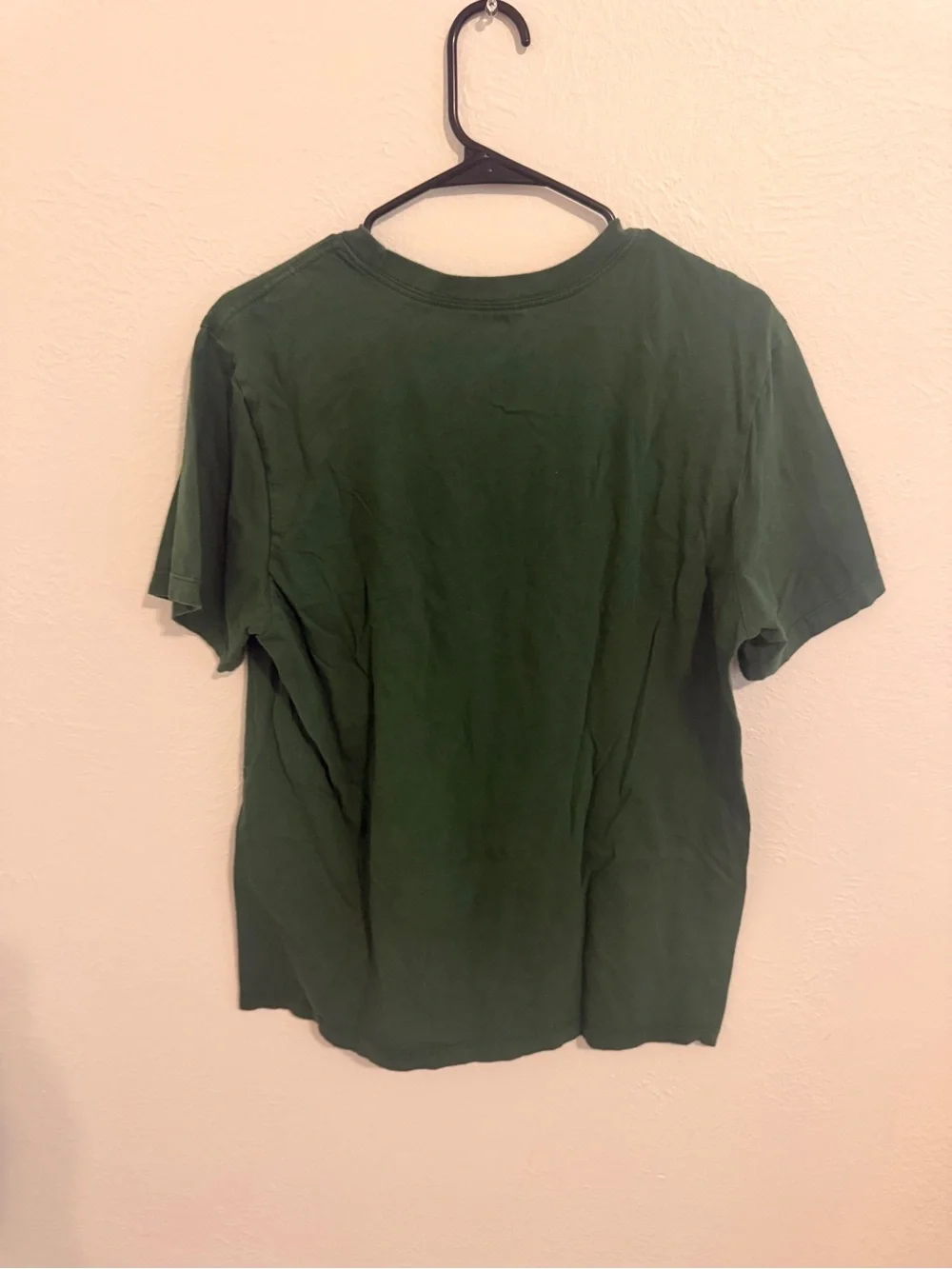 Nike Men’s Forest Green Short Sleeve Graphic Tee with White Swooshes